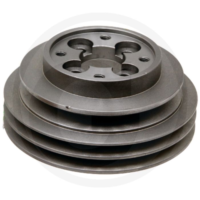 Poulie à courroie trapézoïdale (compatible avec l'accouplement hydraulique 74706169)