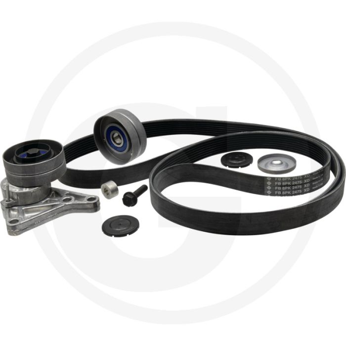 Ina Multiriem-set 8-ribs riem 2475 mm