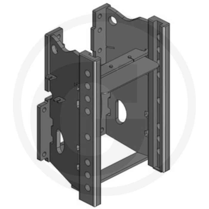 Châssis d'attelage Scharmüller pour Deutz-Fahr DX Agrostar 4,61 noir 73,6 kN
