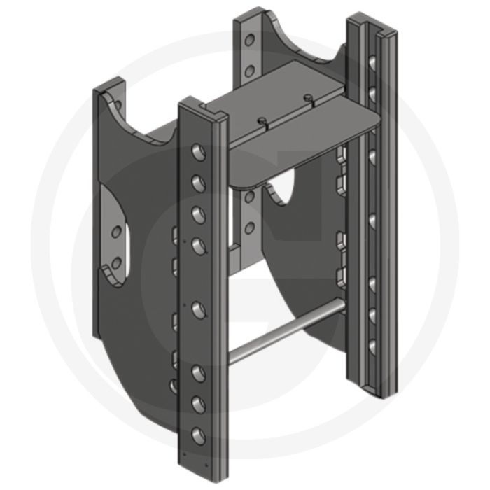 Scharmüller Trekhaakframe Landini Evolution 80 9080 zwart