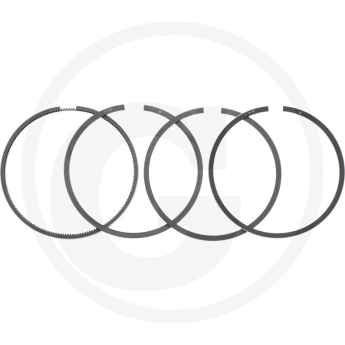 Zuigerverenset (4 veren, Ø: 100 mm,  3 mm (trapeziumring) / 2,5 mm / 2,5 mm / 5 mm)