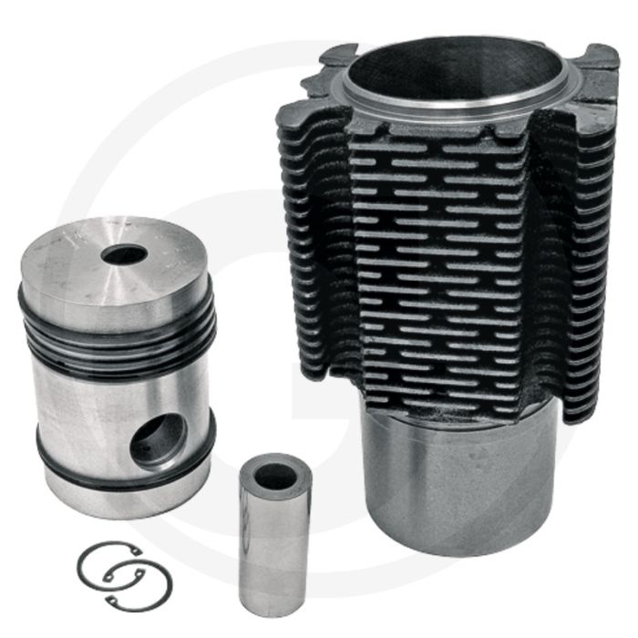 Ensemble piston et cylindres (5 ressorts, Ø : 98 mm, axe de piston Ø : 35 x 80 mm, chambre de combustion Ø : 24 mm)