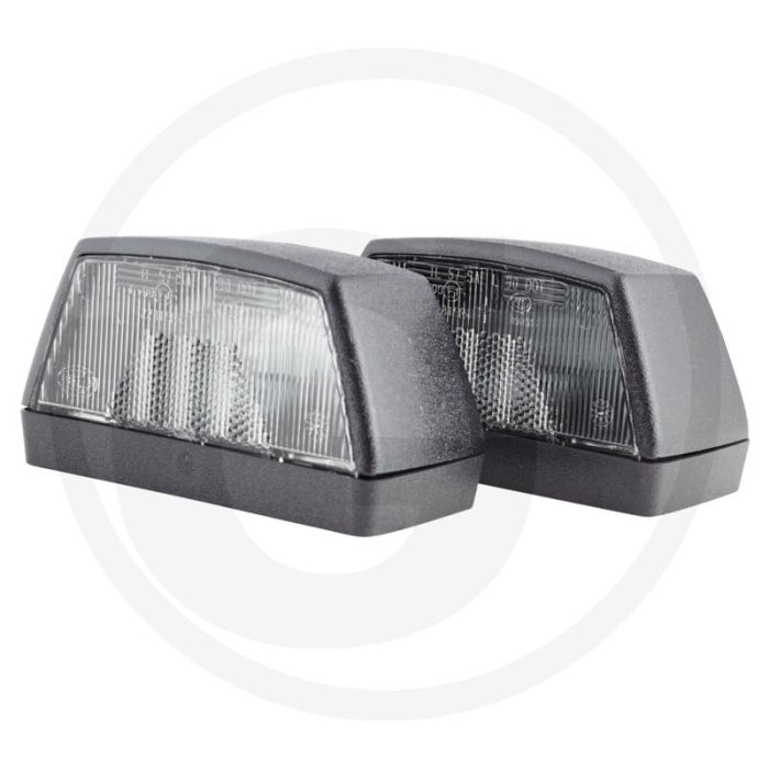 Éclairage de plaque d'immatriculation Hella 12 V, noir