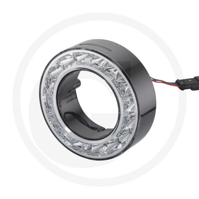 Feu arrière LED Hella 12 V, gauche/droite, feu stop, blanc brillant