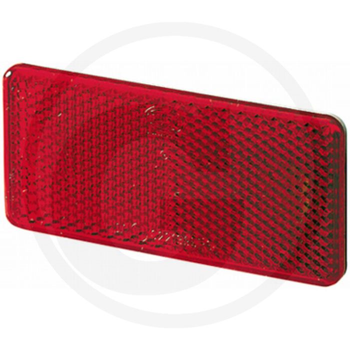 Hella Reflector rechthoekig rood verlijmd 94 x 44 mm