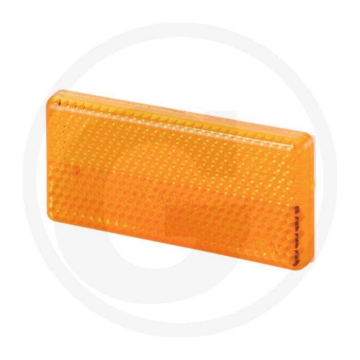 Hella Reflector rechthoekig oranje verlijmd