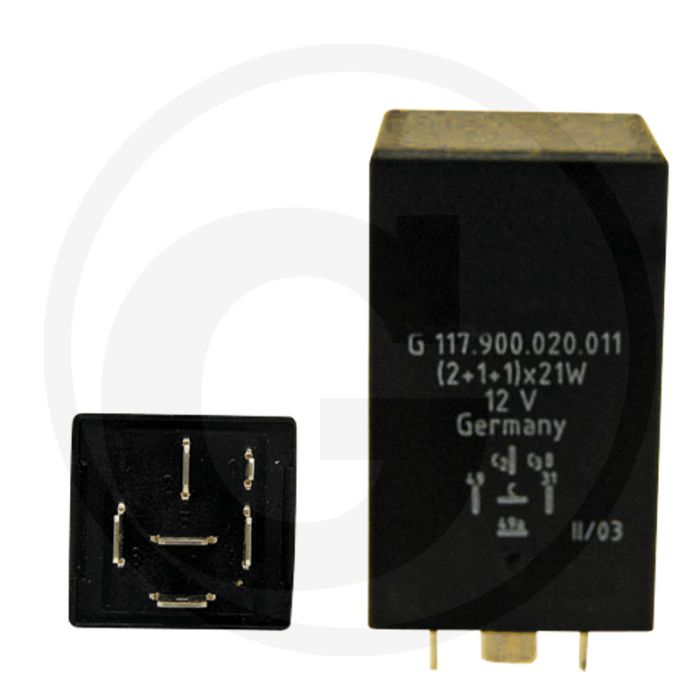 Commutateur de clignotants / électronique (12 volts, 6 connexions)