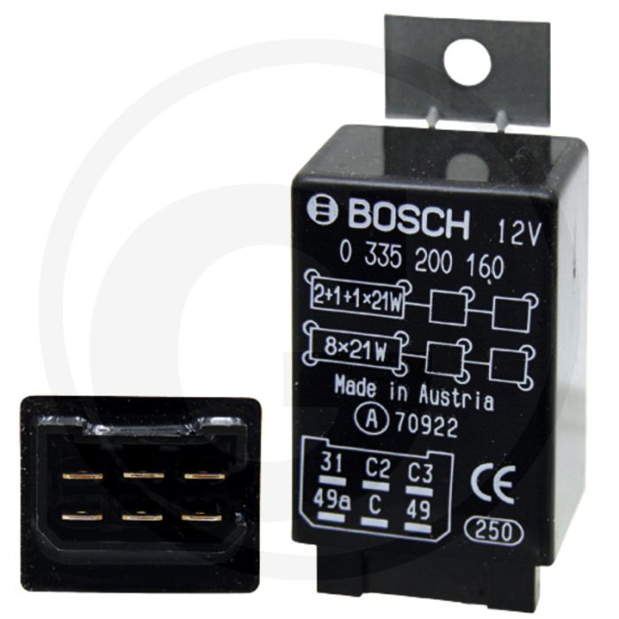 Bosch Knipperautomaat / elektronisch (12 volt, 6 aansluitingen)