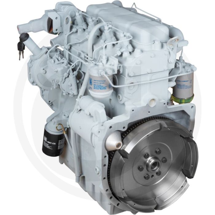 Motor compleet (4-cilinder, inclusief starter, dynamo, injectiepomp, vliegwiel)