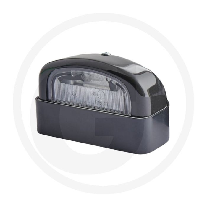 Hella Kennzeichenbeleuchtung 12 V Halogen, schwarz