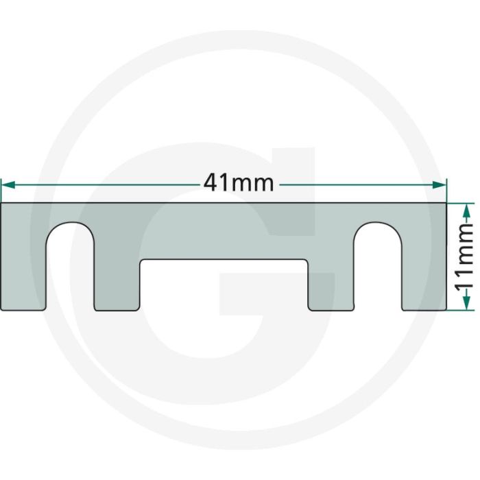 VE50 Streifensicherung 80 A, Stift-Ø 5,5 mm