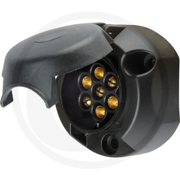 Stekkerdoos 7-polige, 12 volt - IP44