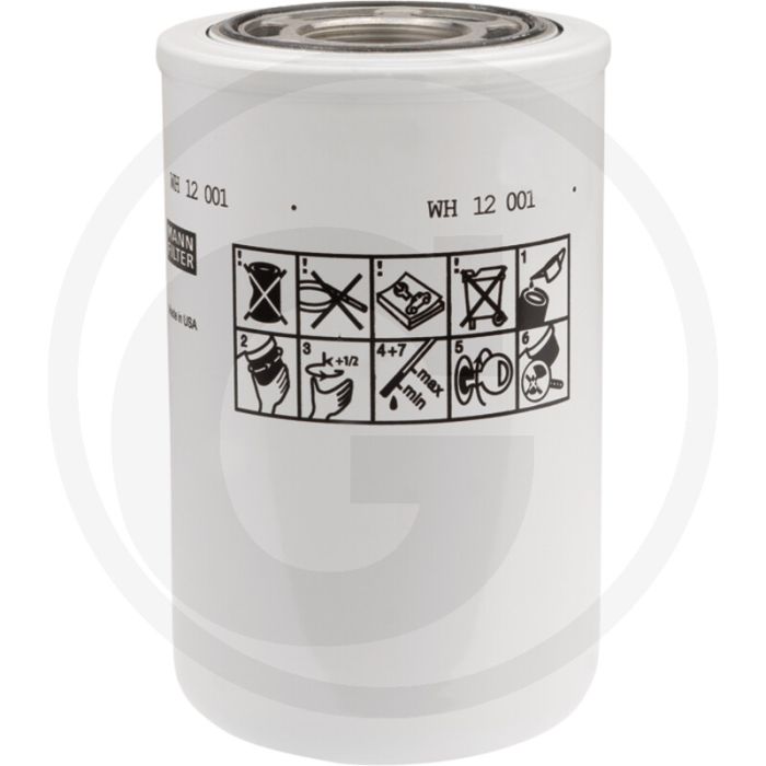 Mann Filter Ölfilter 117 × 191 mm, Gewinde 1 3/4-12 UN-2B