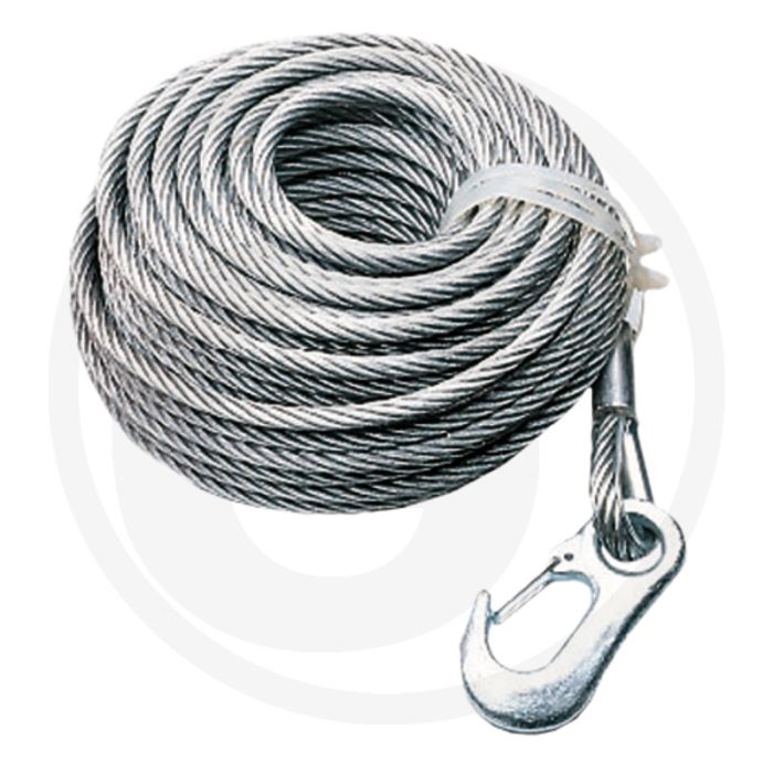 Al-ko Stahlseil für Winden 17 m x 7 mm