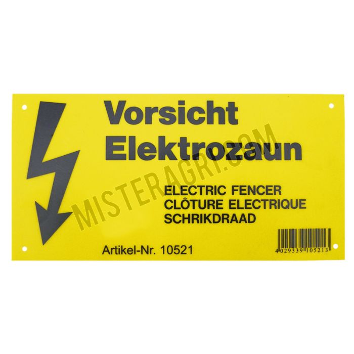 Waarschuwingsbord - elektronische weideafrastering