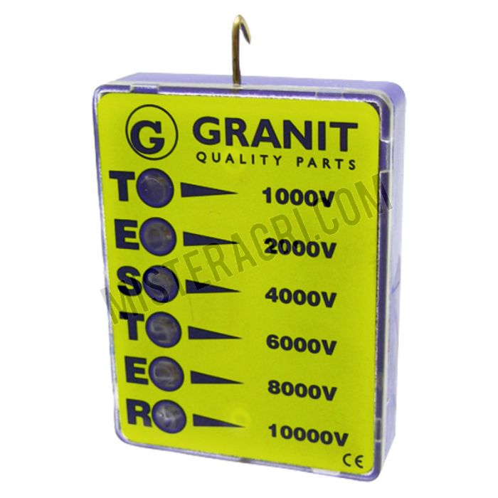 Afrasteringstester - van 0-10.000 Volt - 6 lampjes Afrasteringstester - van 0-10.000 Volt - 6 lampjes