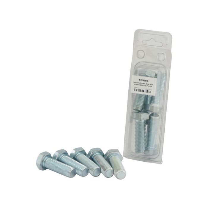 Metric Setscrew, Afm.: M16x50mm (Din 933) 10stuks Agripak