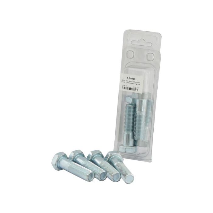 Boulon métrique, Dim. : M16x60mm (Din 931) 10pcs Agripak Boulon métrique, Dim. : M16x60mm (Din 931) 10pcs Agripak