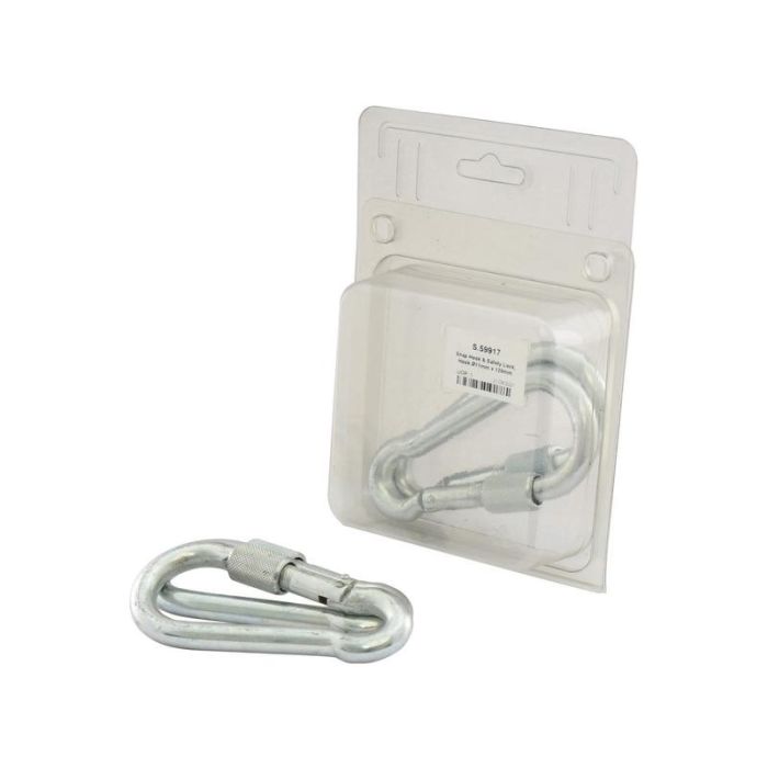 Karabijnhaak Schroef, Hook Ø11mm x 120mm (2stuks Agripak)