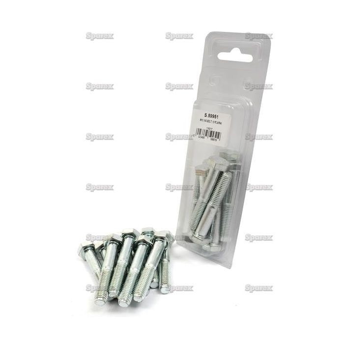 Metrische Schraube, Abmessung: M10x60mm (Din 931) 20St. Agripak