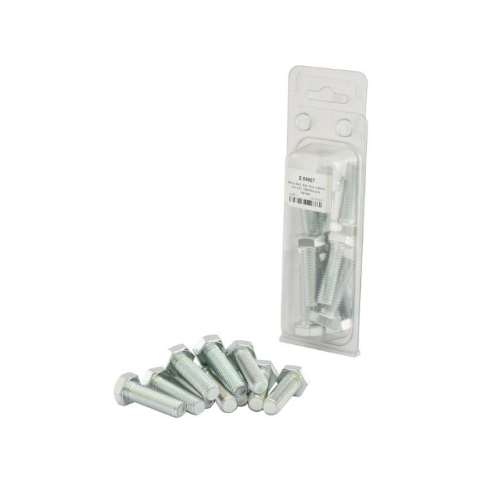 Metric Bolt, Afm.: M12x40mm (Din 931) 2stuks Agripak