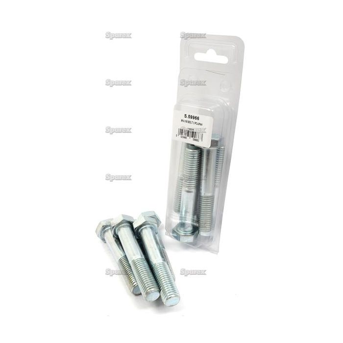 Metric Bolt, Afm.: M14x80mm (Din 931) 2stuks Agripak