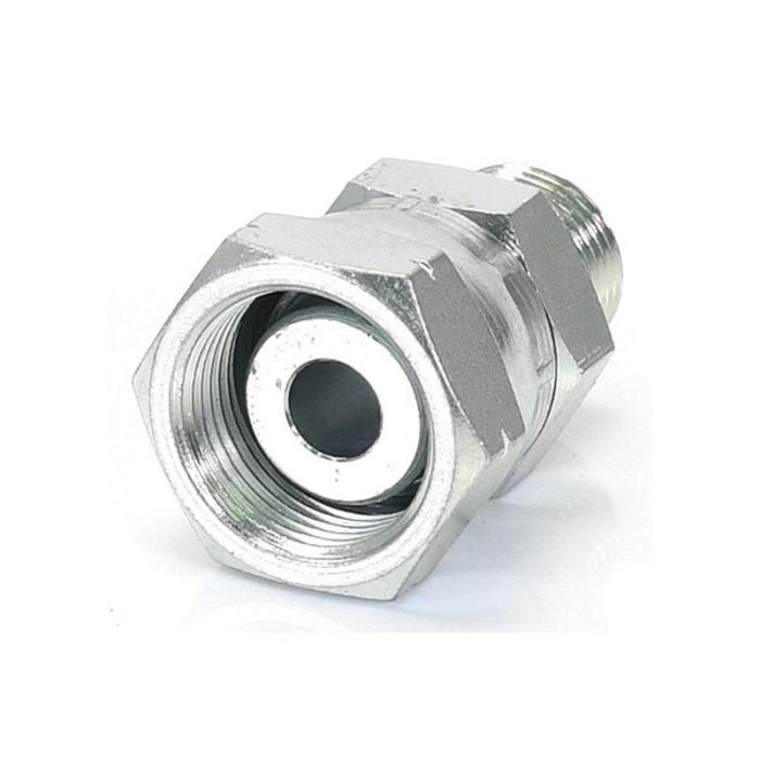 Hydraulisch verloopstuk 3/8'' BSP Man x M22x1.50 Metrisch Wartelmoer, vrouwelijk