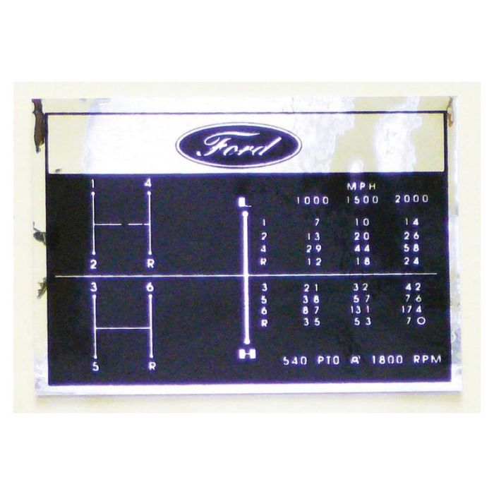 DECAL-SHIFT PATTERN-6 SPEED