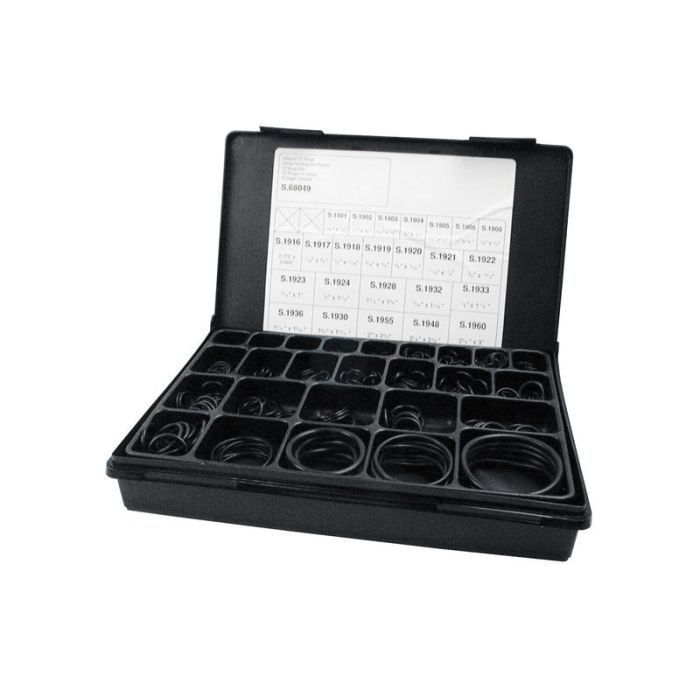 Assortiment O-Ringen Inch 505 stuks Compak Assortiment O-Ringen Inch 505 stuks Compak