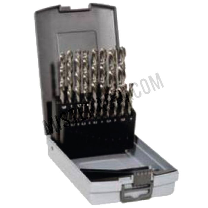Metall-Spiralbohrer-Satz HSS-G 19-teilig DIN338