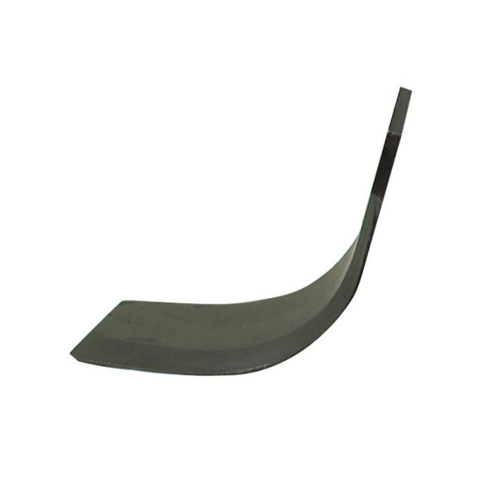 Lame de coupe courbée à gauche 80x8mm Hauteur : 195mm. Distance du trou : 57mm. Ø du trou : 14.5mm. Remplacement pour Celli