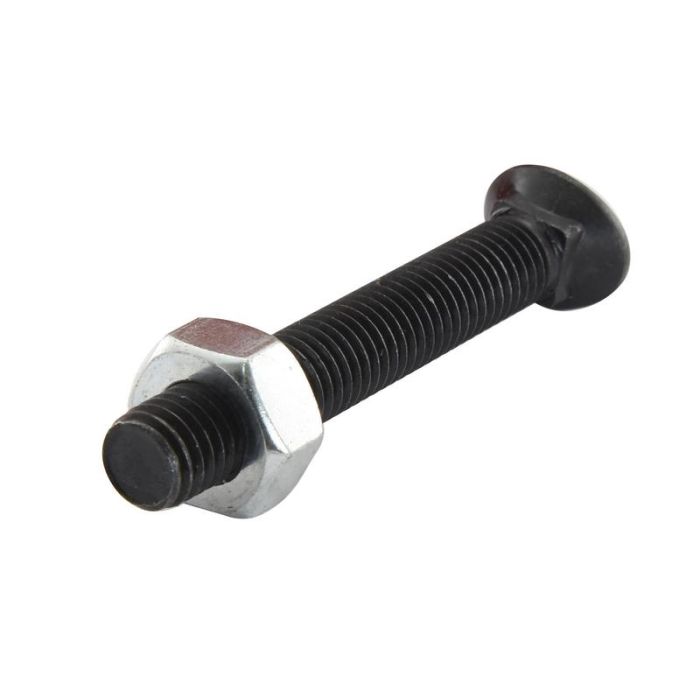Boulon biseauté M10 x 70 8.8 tête ovale zinguée + écrou 25 pcs Boîte Boulon biseauté M10 x 70 8.8 tête ovale zinguée + écrou 25 pcs Boîte