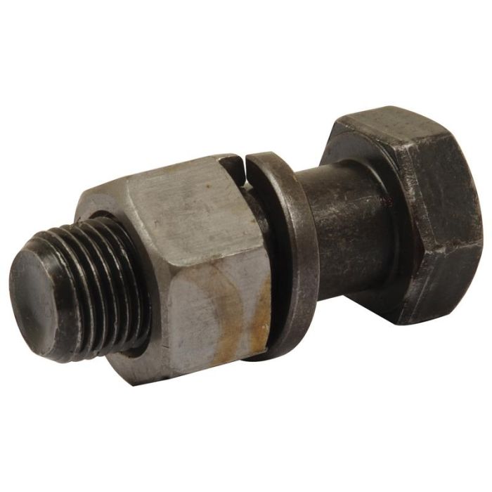 Bout M16x1.50 x47 10.9 zwart+ moer en veerring 25 stuks Doos