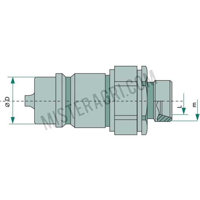 KS 15L (M22x1,5) DN12-BG3