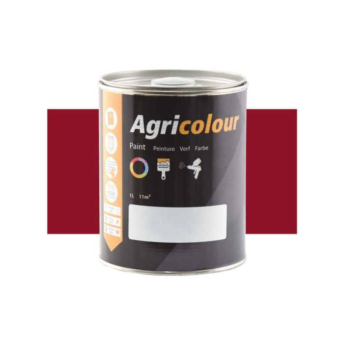 Verf - glans, Rood 1 ltr(s) Blik