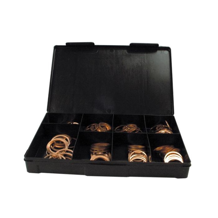 Assortiment koperen ringen 22 - 30mm 120 stuks Handipak