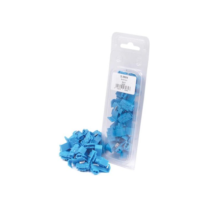 Cosses Scotchlock, décharge de traction simple, bleu (Agripak 25 pièces)