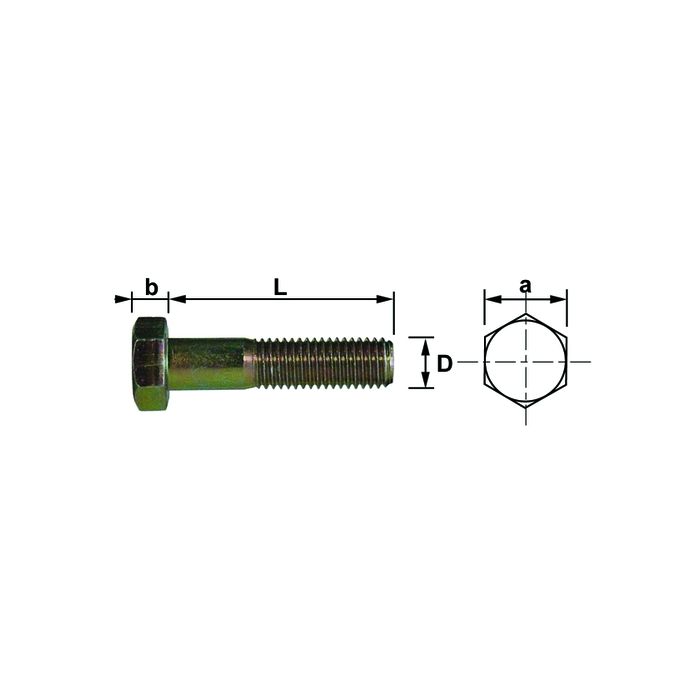 BOULON SIX CÔTÉS. 8X 55 8.8 CHROM. DIN (100)