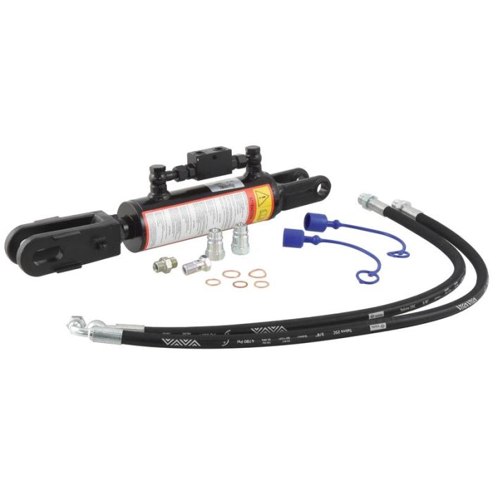 Hydraulische stabilisator (Met: Slangen) - Vork Gat Ø 22mm - Vork Gat Ø 22x48mm - Min. Lengte: 510mm, Cylinder binnen Ø: 70mm. Hydraulische stabilisator (Met: Slangen) - Vork Gat Ø 22mm - Vork Gat Ø 22x48mm - Min. Lengte: 510mm, Cylinder binnen Ø: 70mm.