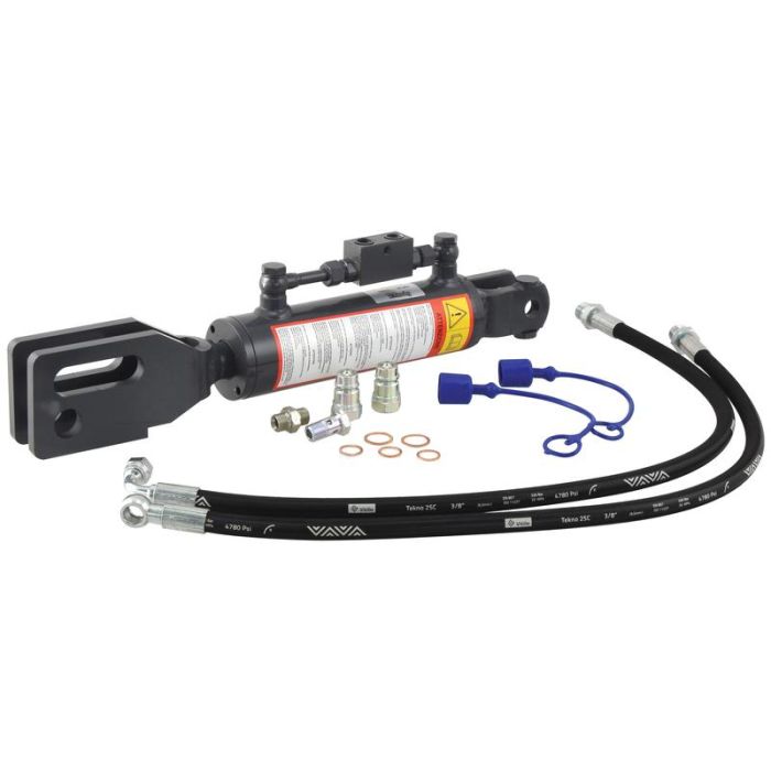 Hydraulische stabilisator (Met: Slangen) -  Vork Gat Ø 19mm -  Vork Gat Ø 28 & 29x90mm - Min. Lengte: 545mm, Cylinder binnen Ø: 70mm.
