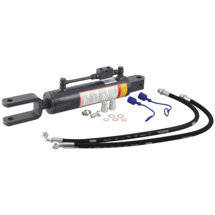 Hydraulische Nivellierbox mit Schläuchen, Min. Länge: 625mm, Zylinder Innen-Ø: 80mm.