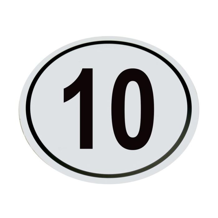 Kilometerschild PVC 10 Km/h