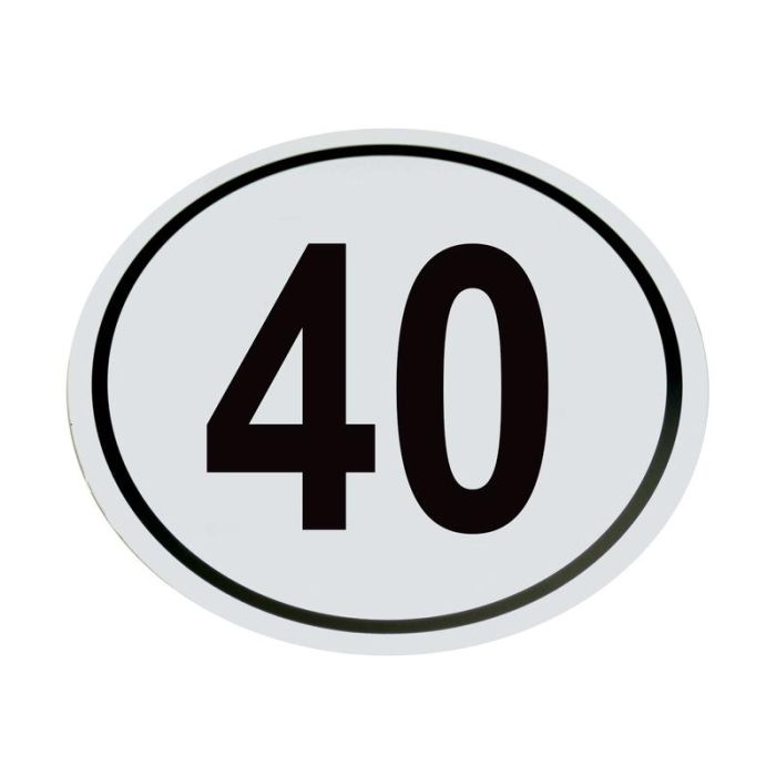 Kilometer Sticker 40Km/h Kilometer Sticker 40Km/h