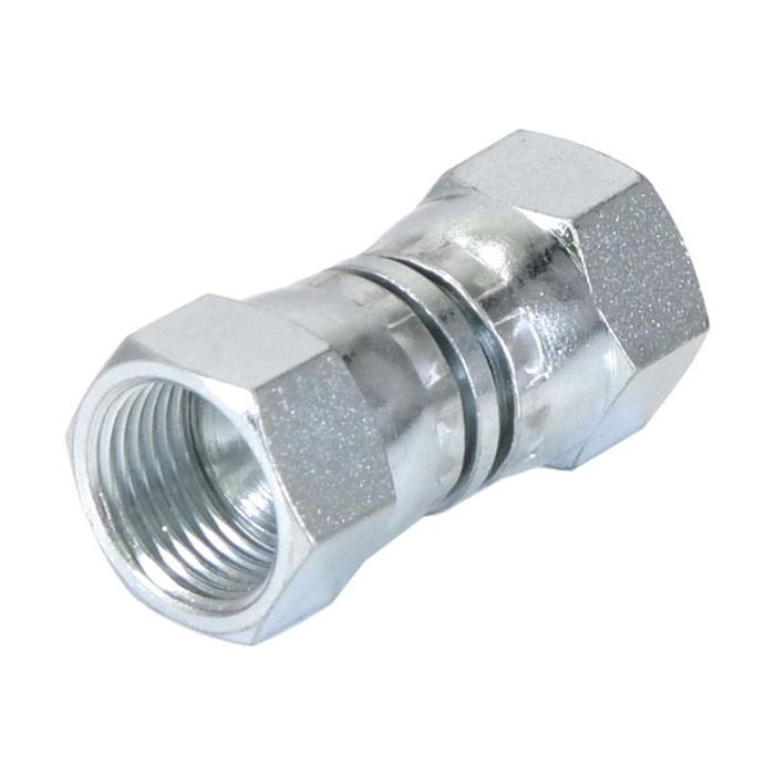 Hydraulisch verloopstuk 3/4'' JIC Wartelmoer, vrouwelijk x 3/4'' JIC Wartelmoer, vrouwelijk Hydraulisch verloopstuk 3/4'' JIC Wartelmoer, vrouwelijk x 3/4'' JIC Wartelmoer, vrouwelijk