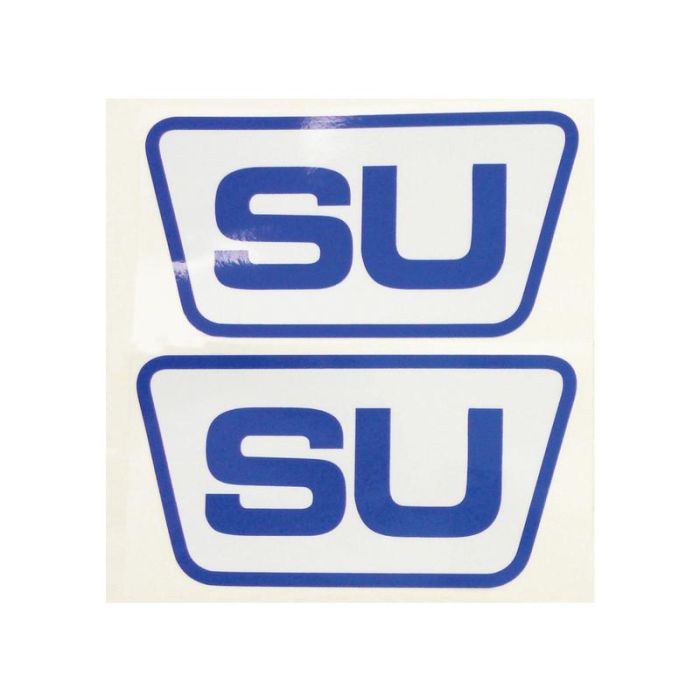 DECAL SET (2)-'SU' (BLU/WHITE)