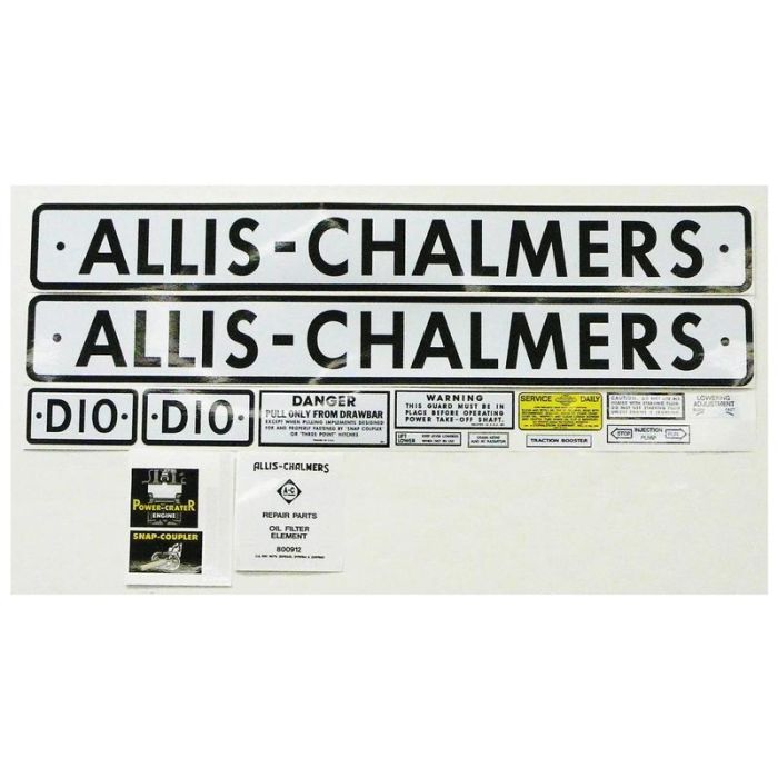 AUFKLEBERSATZ- ALLIS CHAMLERS D10