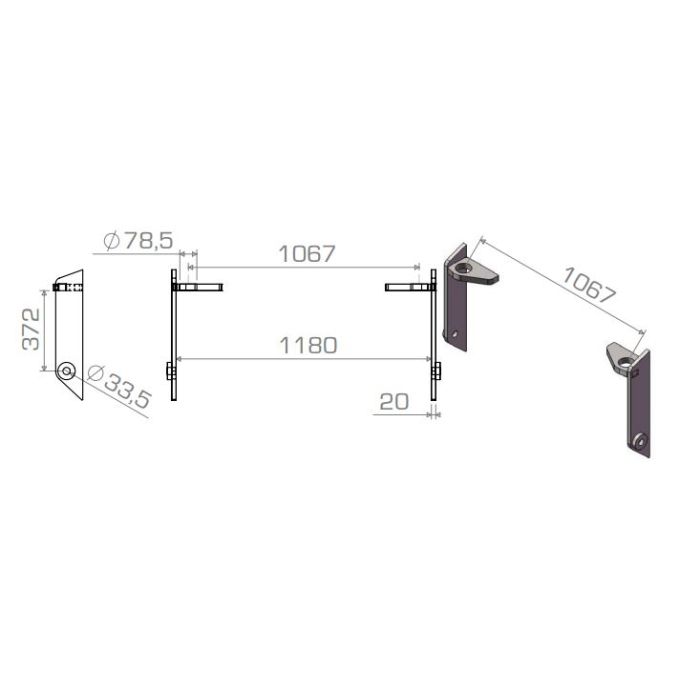 Aanlasdelen JCB / John Deere / Matbro / pin-cone