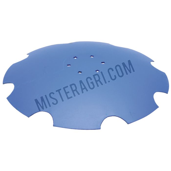 Disque à oeufs - denté, avec surface de montage plate, 6 trous, 610 x 6 mm