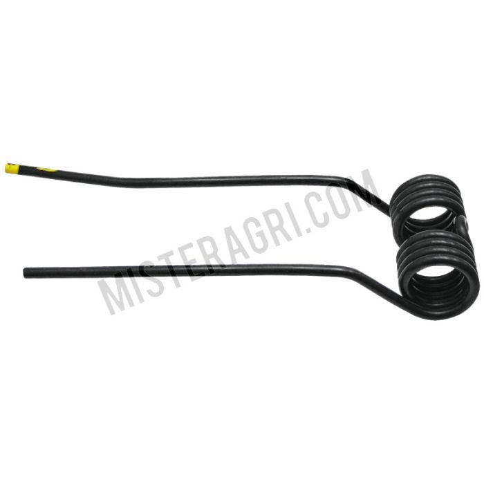 Cirkelhooiertand - rechts, recht (crème, geel gemarkeerd)