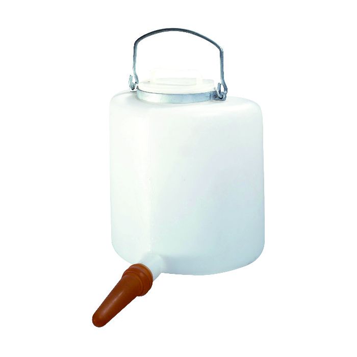 ZUIGFL. KALB 6L HALBRUNDER GRIFF+DECKEL